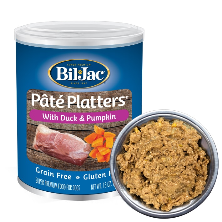 Pâté Platters with Duck & Pumpkin Dog Food | Bil-Jac