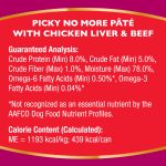 Picky No More Pate with Chicken Liver & Beef Guaranteed Analysis