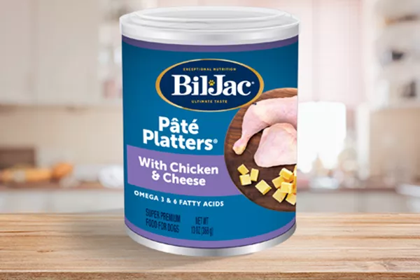 Bil-Jac Pate Platters with Chicken & Cheese on Counter